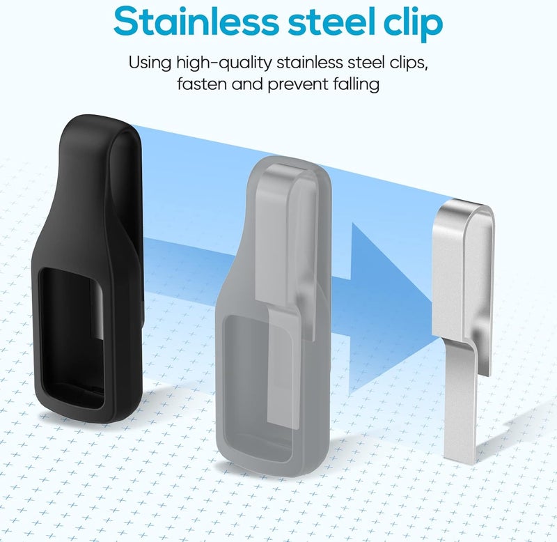 lepmok Clip Holder Accessory for Fitbit Charge 6/5 (Midnight Blue) - Image 1